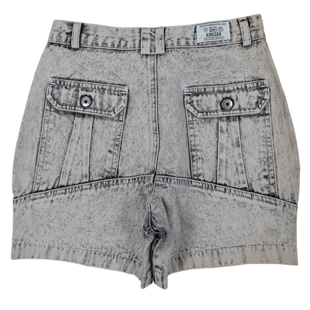 Lee Trekker Short Boys 10 Vintage 90s Cold Black Acid Wash Cotton Relaxed Fit - take2supply