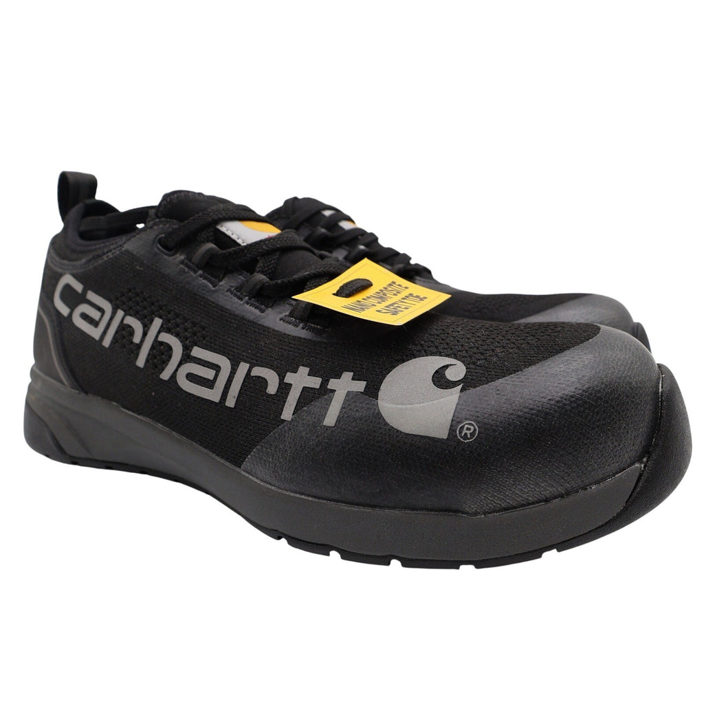 Carhartt Force Nano Composite Toe Work Shoe Mens 9.5 Black Mesh FA3401-M Safety - take2supply