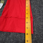 Erin London Womens L Red Cotton Hooded Pullover 3/4 Sleeve Top NWT - take2supply