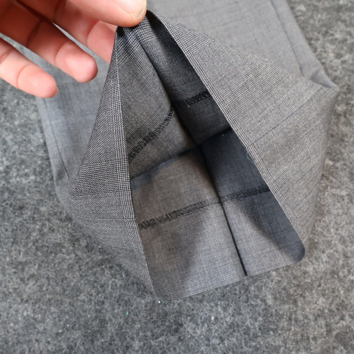 J. Hilburn Dress Pants Mens W42 Grey Wool Vitale Barberis Canonico Slacks - take2supply