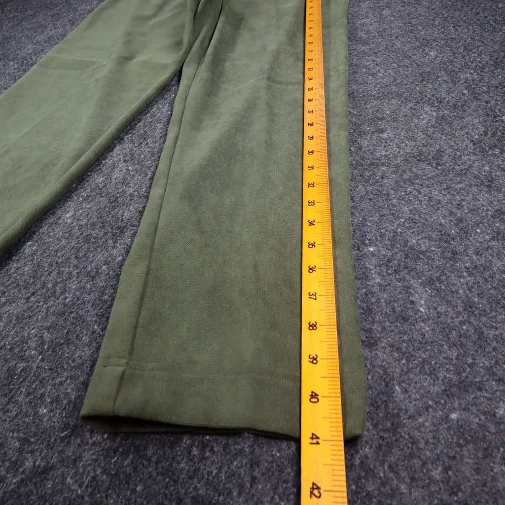 Lucia Trousers Womens 12 Vintage 90s Cactus Green Stretch Straight Leg Pants NWT - take2supply