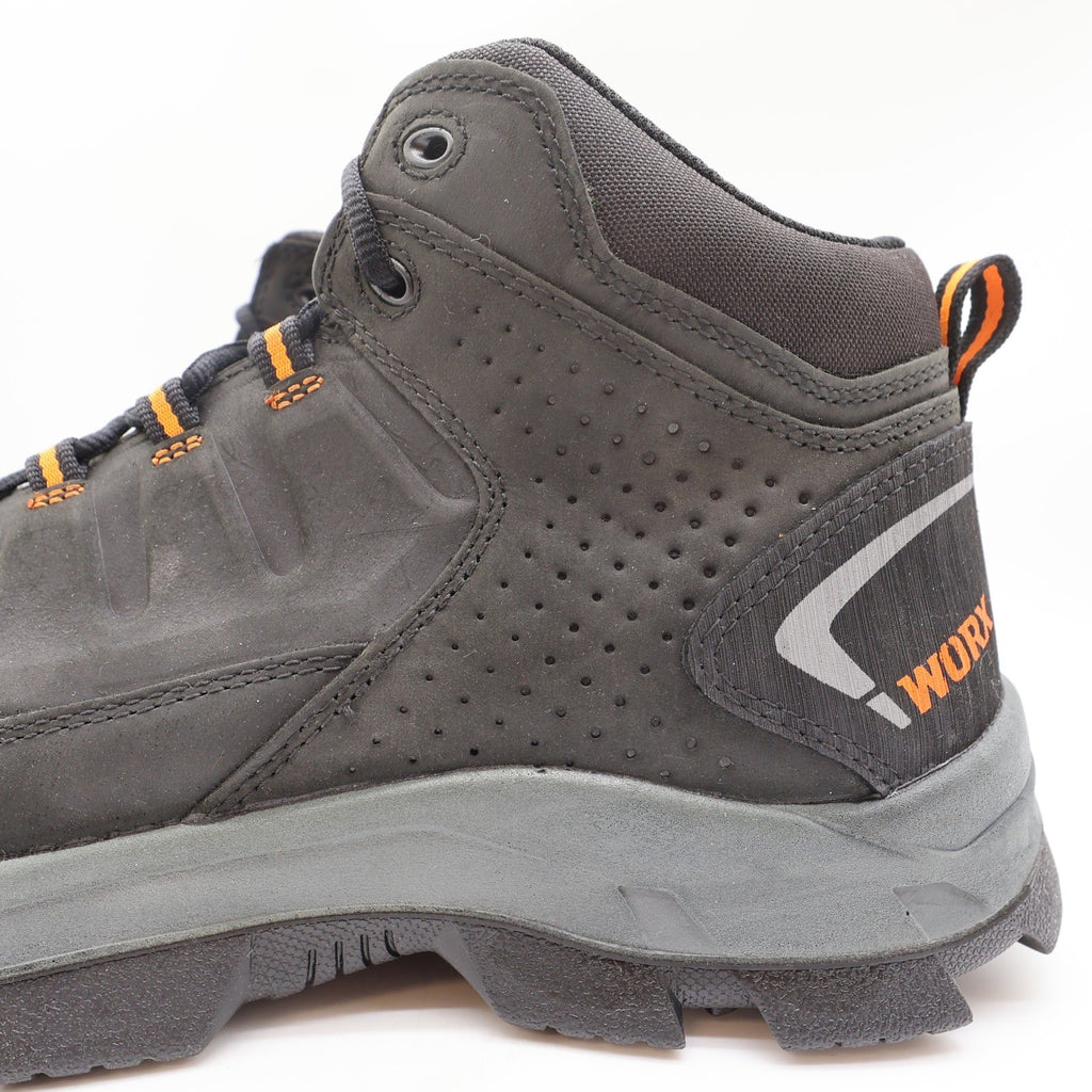 Worx by Red Wing Shoes 5401 Steel Toe Work Boots Mens 13 Black Orange Excellent - take2supply