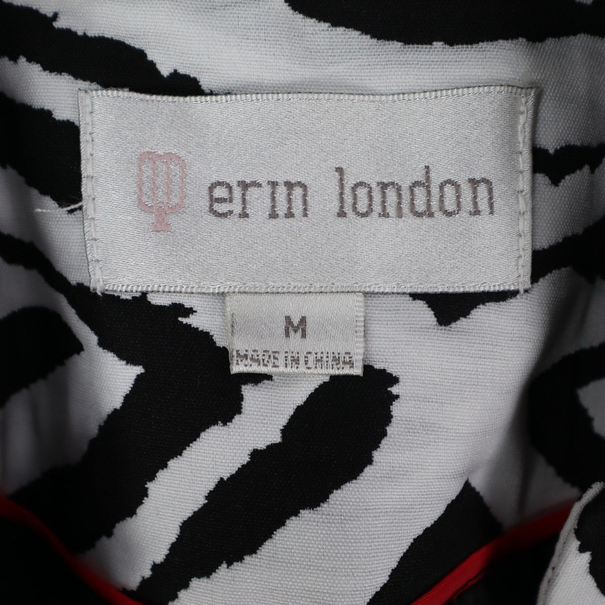 Erin London Zebra Print Blazer Women Size M NWT Black White Animal Coat - take2supply