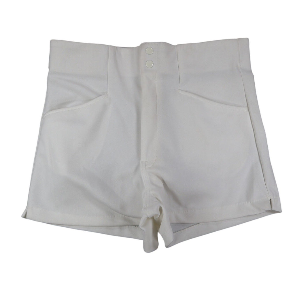 Swingster Athletic Shorts Mens L Vintage 70s White Polyester Visa Fabric USA - take2supply