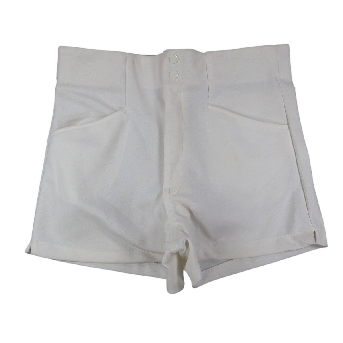 Swingster Athletic Shorts Mens L Vintage 70s White Polyester Visa Fabric USA - take2supply