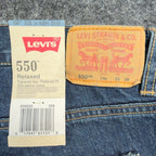 Levis 550 Relaxed Fit Jeans Boys Size 14 Husky 33x28 Blue Denim NWT - take2supply