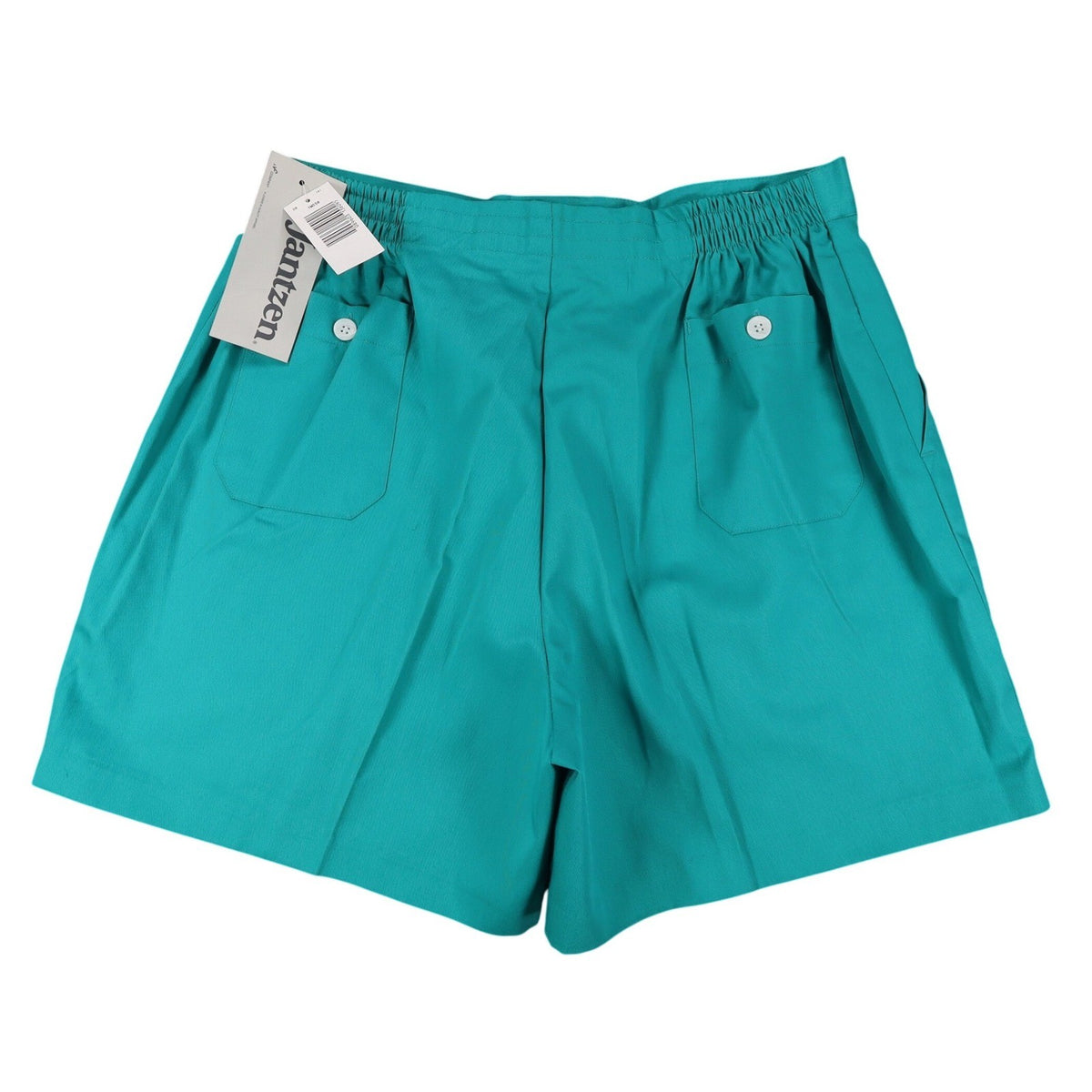 Jantzen Vintage 90s Jade Green Shorts Mens 38 Deadstock NWT Poly Cotton 1M550 - take2supply