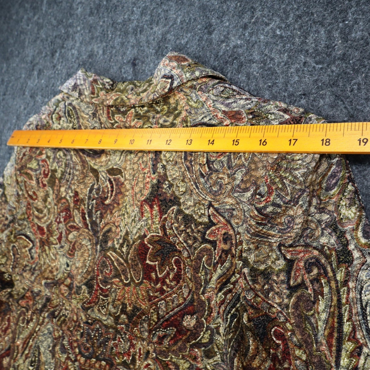 N Touch Paisley Blazer Womens Size S Brown Multi Metallic Single Button NWT - take2supply