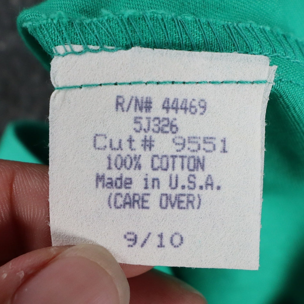 Hang Ten Vintage Shorts Womens 9/10 80s Green Cotton High Waist Made in USA NOS - take2supply