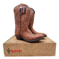 Laredo Western Boots Mens 8.5 D Tan Leather Cowboy Roping 28-1805 NWT - take2supply