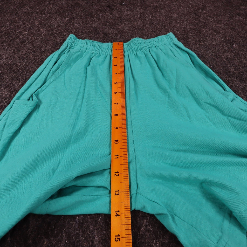 Hang Ten Shorts Womens XS Vintage 90s Teal Green Cotton Knit Made in USA NWT - take2supply