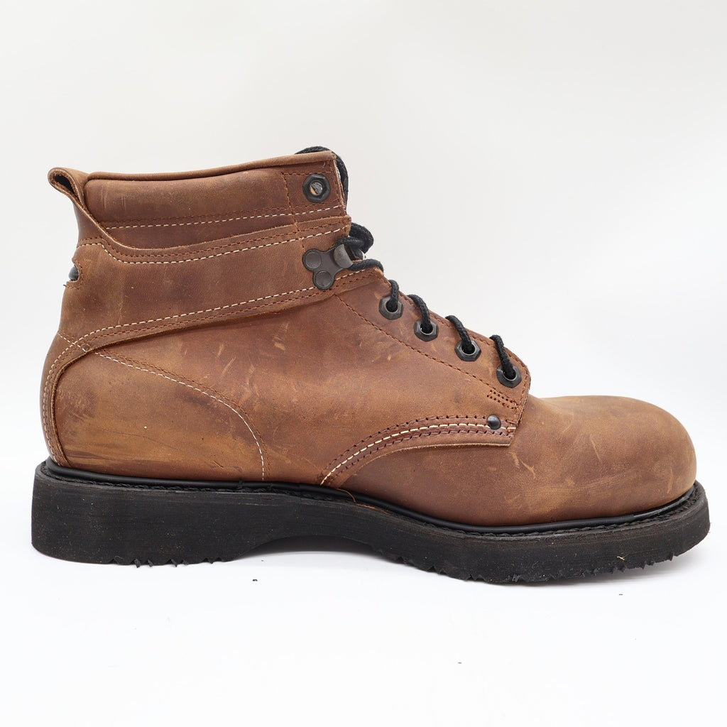 Carolina Steel Toe Work Boots Mens 11.5 D Brown Leather USA Made New NWT 139 - take2supply
