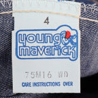 Young Maverick Jeans Size 4 Vintage 70s Blue Denim Bootcut Deadstock USA Made - take2supply