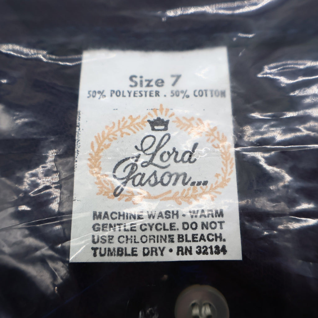 Lord Jason Polo Shirt Boys 7 Navy Short Sleeve Cotton Blend USA New Packaged - take2supply
