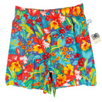 Vintage That's Me! Floral Shorts Womens 7/8 90s Hawaiian Tropical Cotton NWT USA - take2supply
