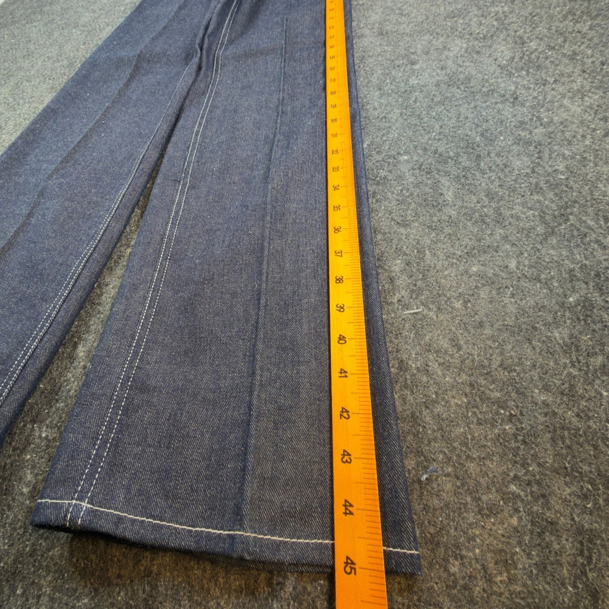 California Babe Jeans Womens 7 Blue Cotton High Waist Flare Vintage 70s - take2supply