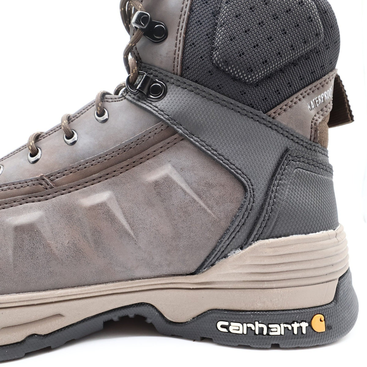 Carhartt 6 Force Soft Toe Work Boots Mens 12 Brown Leather New - take2supply