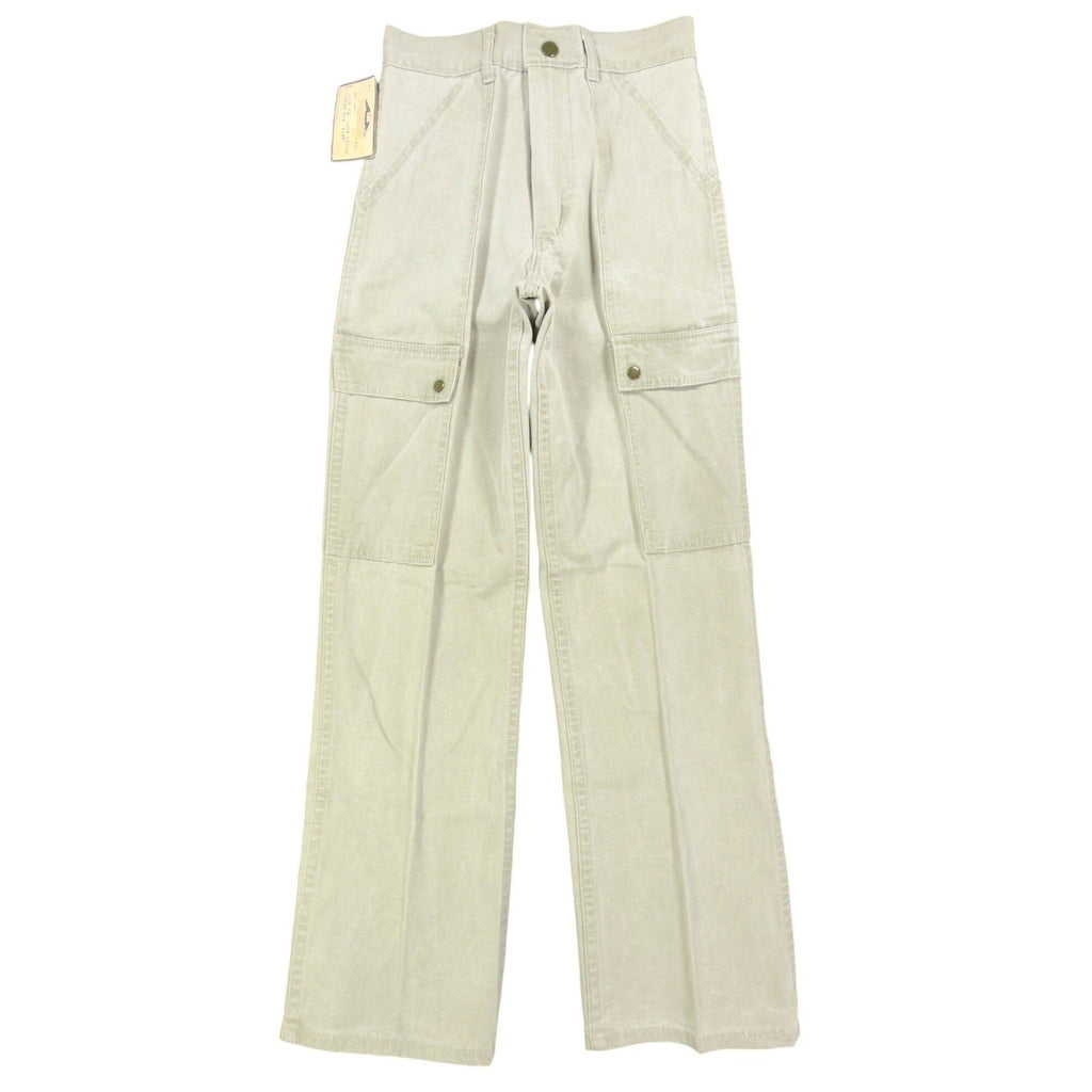 Dakota Vintage 70s Cargo Pants Boys 12 Olive Tan Cotton NWT USA Made Deadstock - take2supply