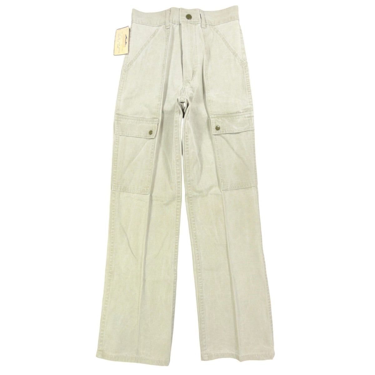 Dakota Vintage 70s Cargo Pants Boys 12 Olive Tan Cotton NWT USA Made Deadstock - take2supply
