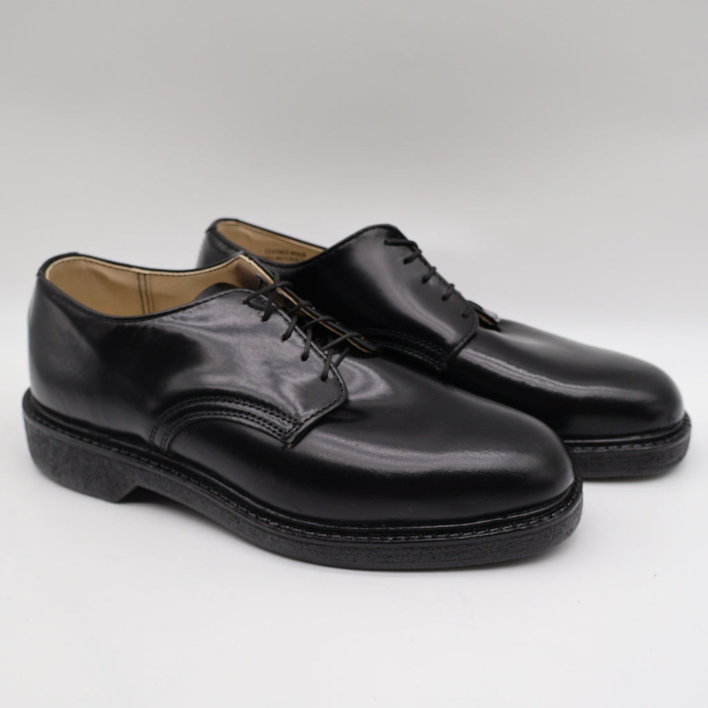 Cedar Crest Oxford Shoes Mens 7 D Vintage Black Leather Cushion Arch Deadstock - take2supply