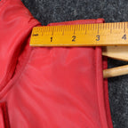 Selene Sport Puffer Vest Mens Medium Vintage 90s Red Fleece Lined Vinyl C1096 - take2supply