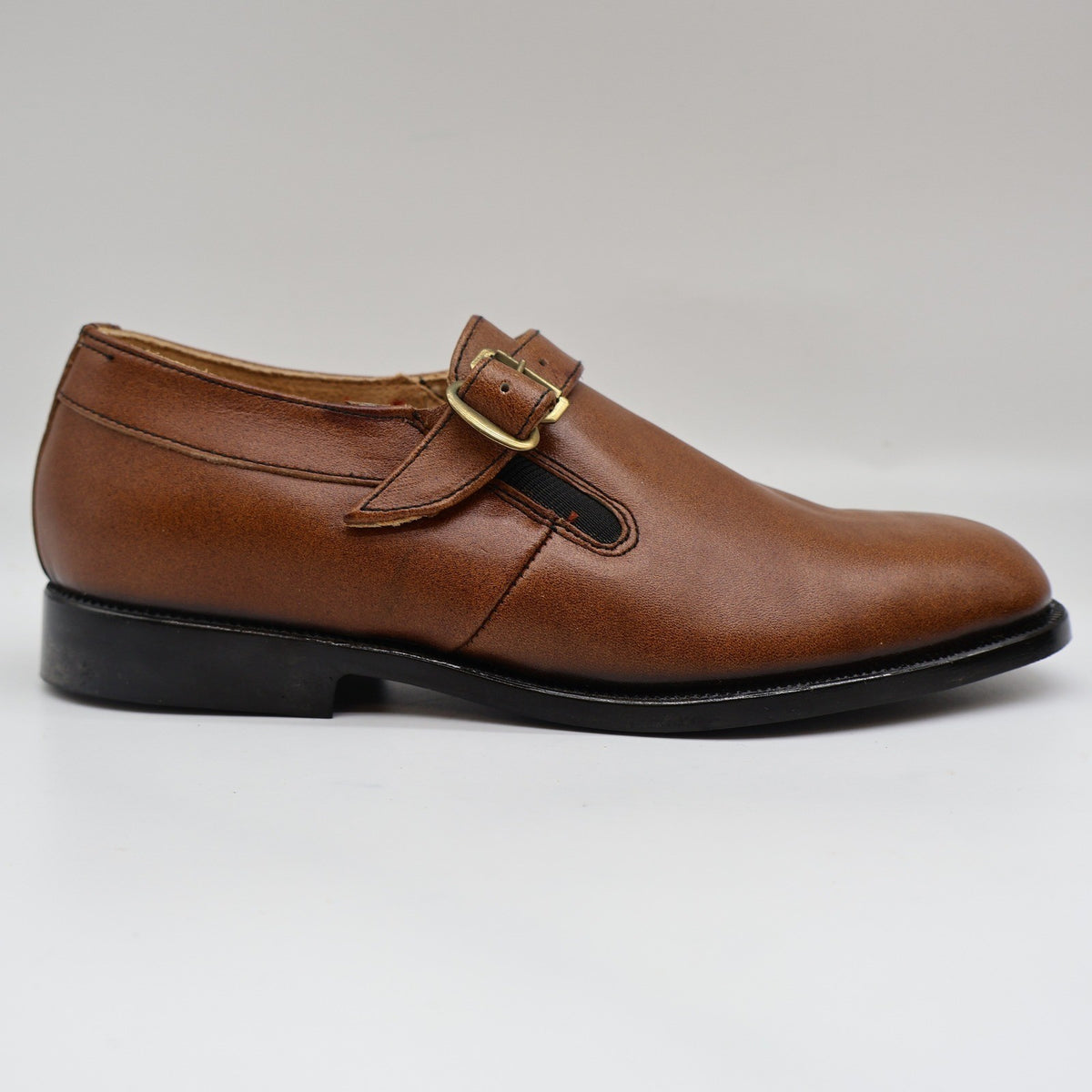 Young Explorers Lyons Monk Strap Shoes Boys 13 Vintage Brown Leather Deadstock - take2supply