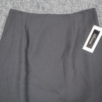 Allyson A-Line Skirt Womens 12 Vintage 90s Black Polyester Lined Career Wear - take2supply