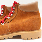 Walker Hiking Boots Kids 4 Vintage 70s Brown Suede Red Laces Pliotuf USA New - take2supply