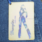 Wrangler Y2K Cowboy Cut Boot Cut Jeans Womens 7/8x32 Blue Denim NWT - take2supply