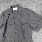 Made in California by George Smock Top Womens 32 Vintage Black Snap Front Shirt - take2supply
