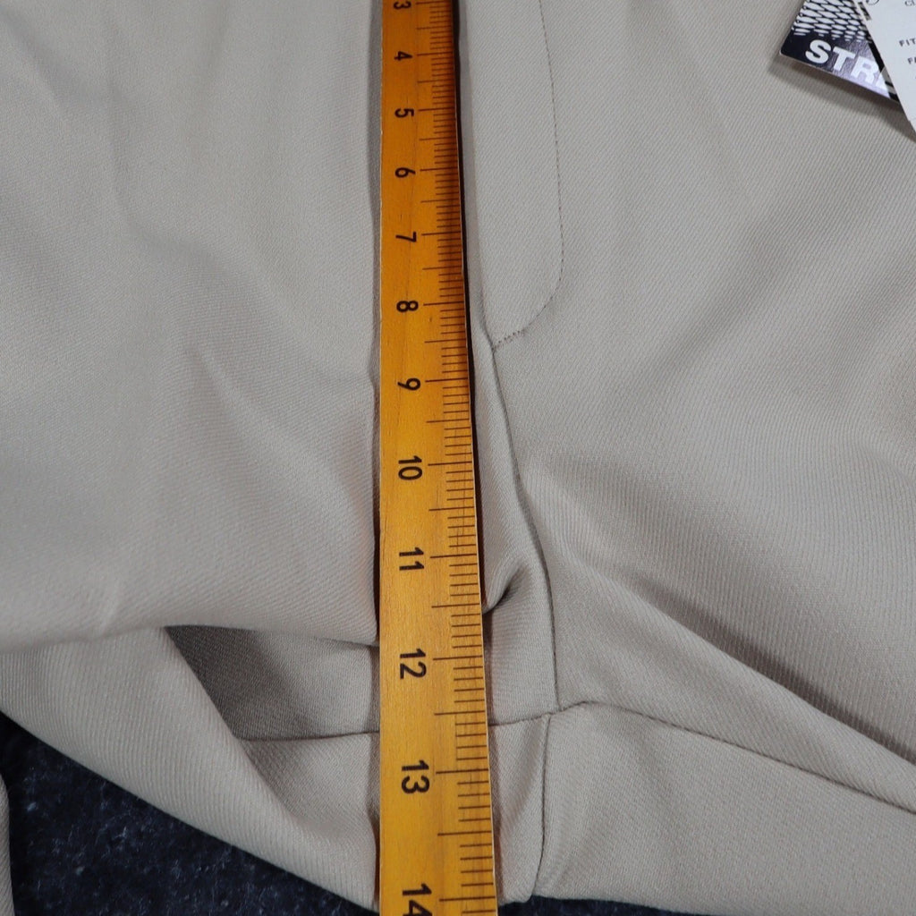 Perry Classics Wide Leg Trousers Womens 10 Vintage 70s Tan Polyester High Rise - take2supply