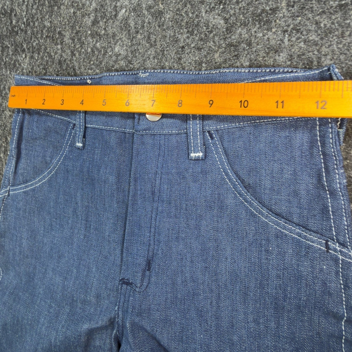 Young Maverick Girls 10 Blue Cotton Blend Straight Leg Embroidered Jeans - take2supply