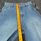 John Deere Y2K Carpenter Shorts Kids 12 Blue Denim NWT Stone Wash Workwear Denim - take2supply