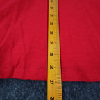 Erin London Womens L Red Cotton Hooded Tunic Top 3/4 Sleeve NWT - take2supply