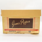 James Pepper Oxford Dress Shoes Mens 12 Vintage Brown Leather Apron Toe 94009 - take2supply