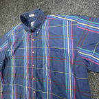 Salmon River Traders 90s Plaid Shirt Mens XL Blue Cotton Blend New C446 - take2supply