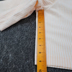 Lucia Seersucker Shorts Womens Small Vintage 90s Peach Striped Deadstock USA - take2supply
