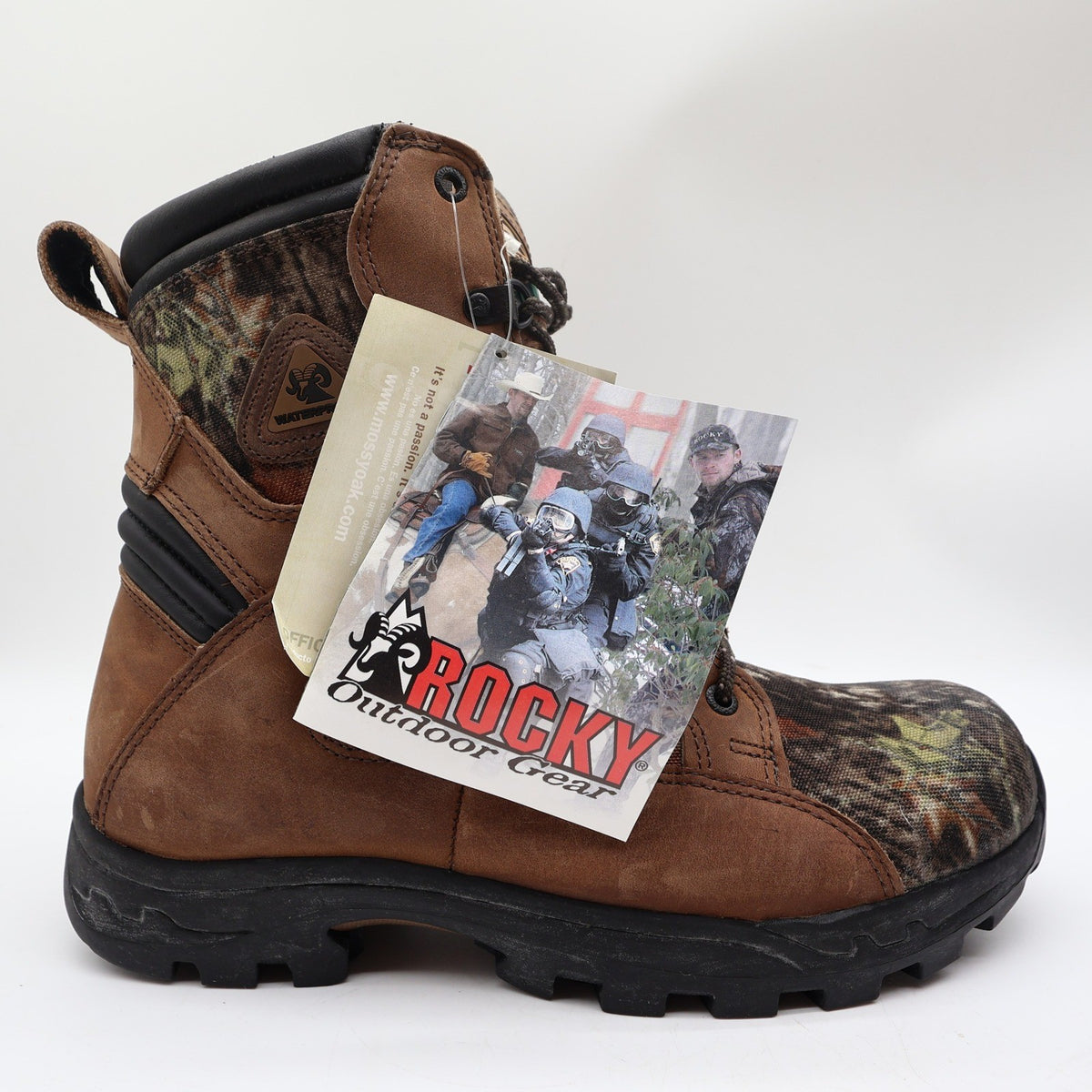 Rocky ProLight 1572 Hunting Boots Mens 9 M Brown Camo Leather Waterproof NWT - take2supply