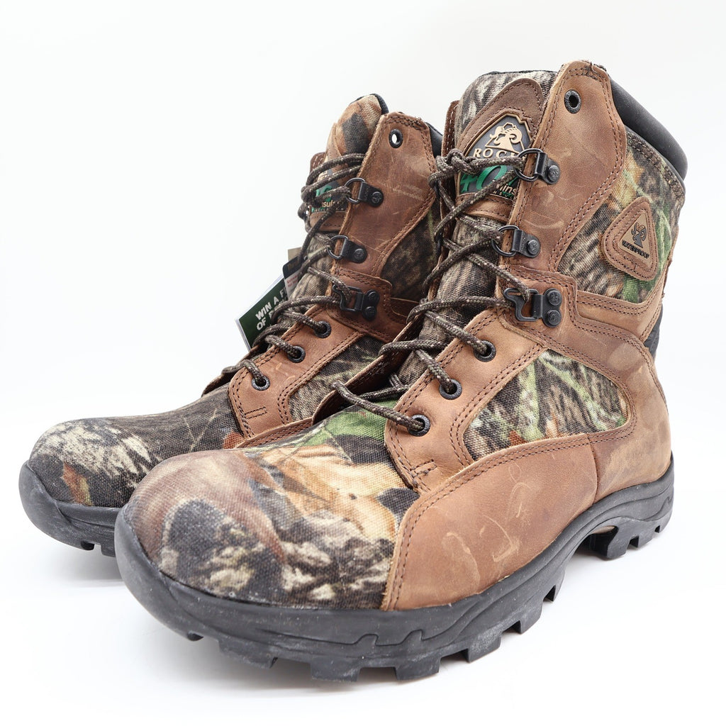 Rocky ProLight 1572 Hunting Boots Mens 10.5 M Brown Camo Waterproof NWT 400G - take2supply