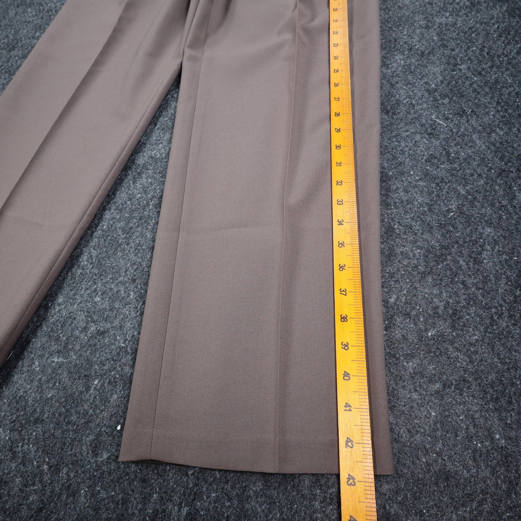 Levi's Travelers Dress Pants Mens 33x32 Vintage 90s Brown Wool Blend Pleated NWT - take2supply