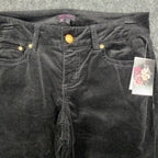 TAKARA Y2K Flare Pants Womens 9 Black Cotton Blend NWT C711 - take2supply