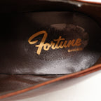 Fortune Loafers Mens 10 Vintage Brown Leather Moc Toe Bit Dress Shoes Deadstock - take2supply