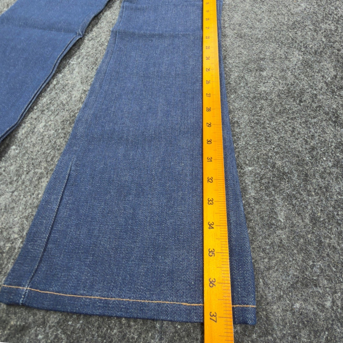 Key Vintage 70s Flare Jeans Boys 16 Reg W 27 L 29 Blue Cotton Deadstock NWT - take2supply