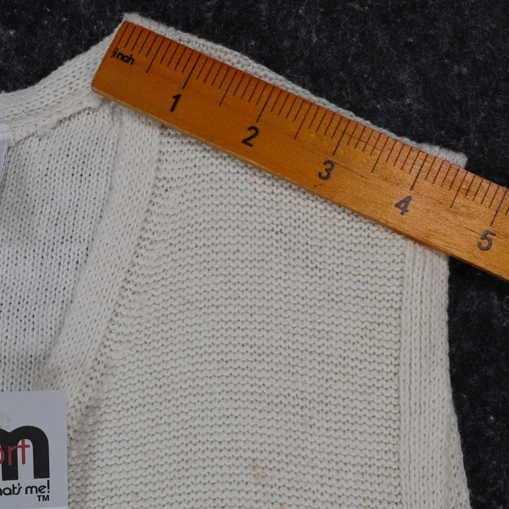 tm sport by that's me! Knit Vest Women Large NWT Vintage Y2K Cream Ramie Cotton - take2supply