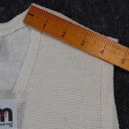 tm sport by that's me! Knit Vest Women Large NWT Vintage Y2K Cream Ramie Cotton - take2supply