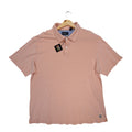 Nat Nast Polo Shirt Mens 2XL Peach Excellent Silk Cotton Blend Short Sleeve - take2supply