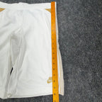 Nike Y2K Dri-FIT Athletic Shorts Womens Small White Gold 238735-100 NWT - take2supply