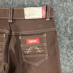 Linchers Vintage 70s Twill Shorts Mens W26 Brown Cotton Blend NWT Deadstock - take2supply