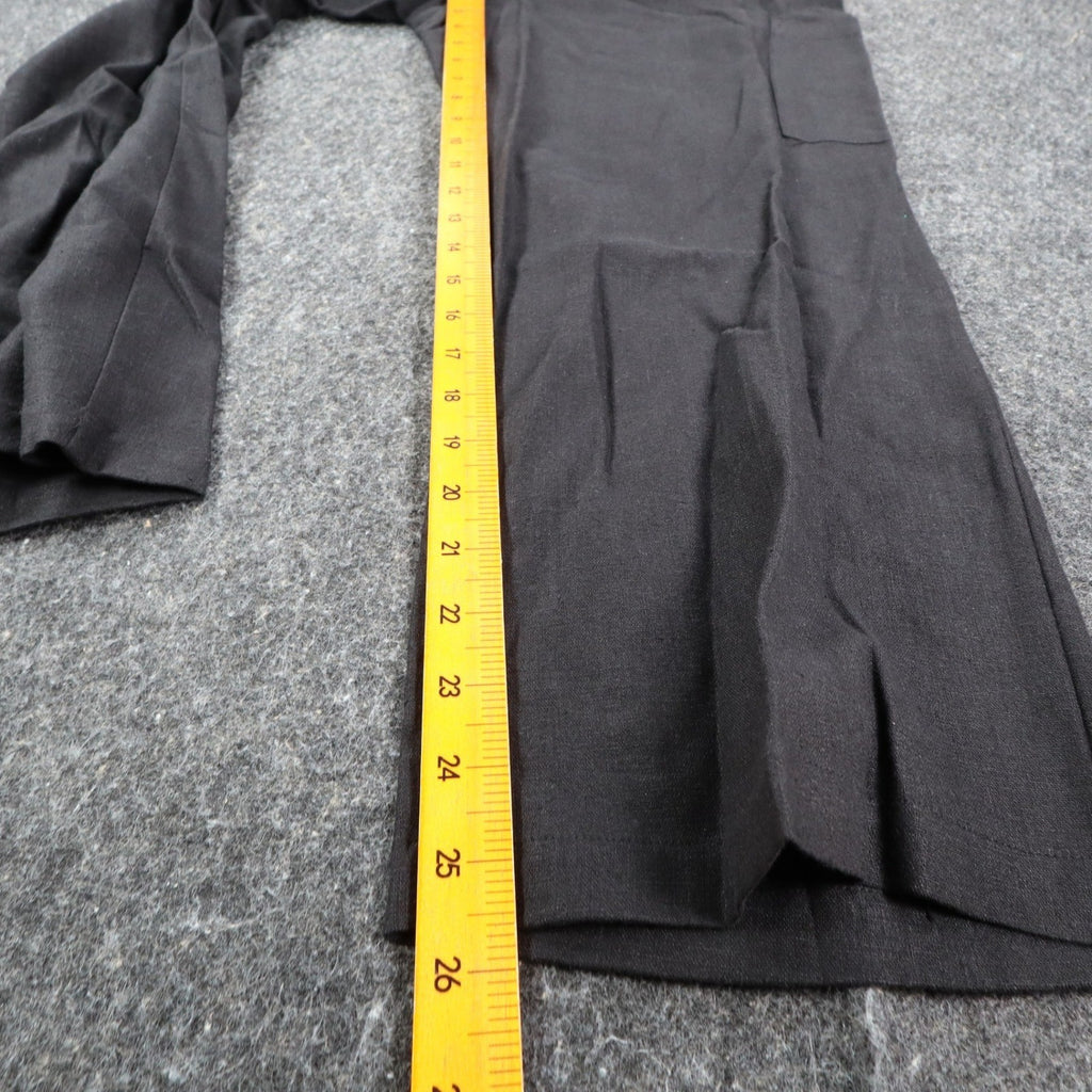 AGB Byer California Cargo Pants Womens 12 Vintage Y2K Black Linen Rayon Utility - take2supply