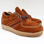 Walker Shoes Oxford Kids 11.5D Vintage Brown Suede Crepe Sole Deadstock 2646 - take2supply